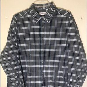 Calvin Klein Long Sleeve Dress Shirt Size 17 1/2